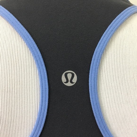Lululemon Cool Racerback Tank Top Size 6 Gray Blue - Picture 7 of 7